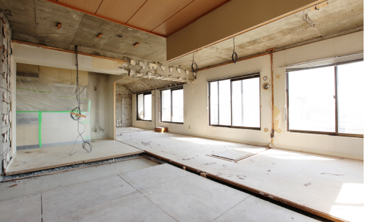 現状回復、スケルトン工事